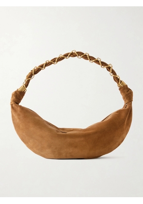 SAINT LAURENT - Amalia Small Suede Shoulder Bag - Brown - One size