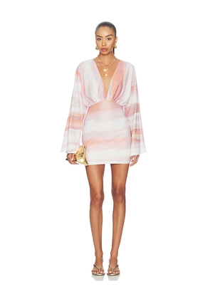SNDYS Helene Mini Dress in Pink. Size XXS. Also in XS, S, M, L, XL, XXL.