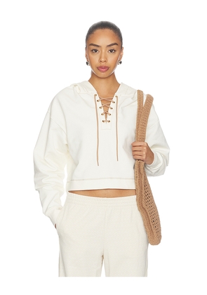 THE UPSIDE Arkana Priah Hoodie in Cream. Size XS. Also in S, M.