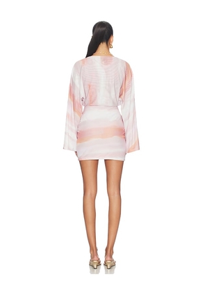 SNDYS Helene Mini Dress in Pink. Size XXS. Also in XS, S, M, L.