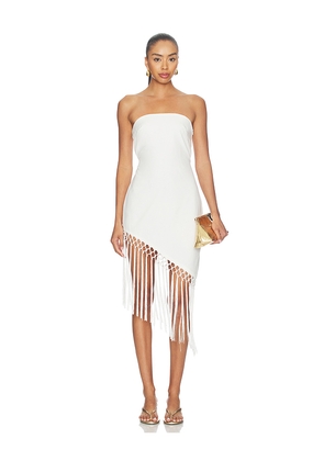 SNDYS Caspian Mini Dress in White. Size XXS. Also in XS, S, M, L, XL, XXL.