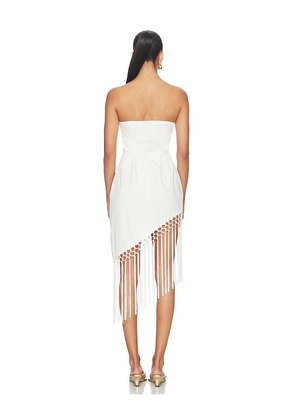 SNDYS Caspian Mini Dress in White. Size XXS. Also in L, M, S, XS.