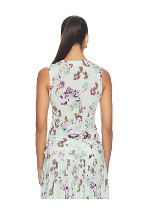 Ulla Johnson Ines Sleeveless Jersey Top in Blue. Size XS. Also in S, M, L, XL.