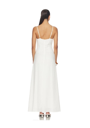 SEVEN WONDERS Unity Low Plunge Maxi Dress in White. Size XS. Also in S, M, L, XL.