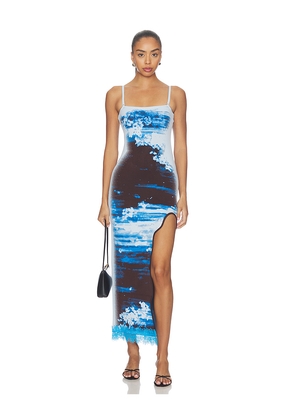 PH5 Iris Maxi Tank Dress in Blue. Size XS. Also in S, M, L, XL.