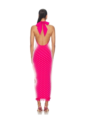 PH5 Noah Halter Neck Long Dress in Pink. Size XS. Also in S, M, L, XL.