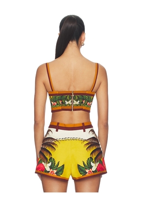 retrofete Cricket Bustier Top in Orange. Size XXS. Also in XS, S.