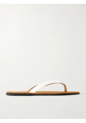 The Row - Beach Leather Flip Flops - White - IT35,IT35.5,IT36,IT36.5,IT37,IT38,IT38.5,IT39,IT39.5,IT40,IT40.5,IT41,IT41.5,IT42