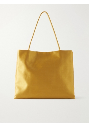 The Row - Cecily Silk-duchesse Tote - Yellow - One size