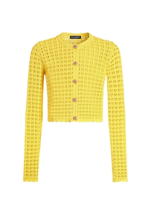 Dolce & Gabbana crochet cardigan - Yellow