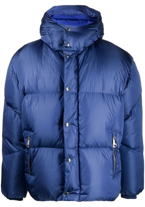 Khrisjoy padded press-stud fastenign jacket - Blue