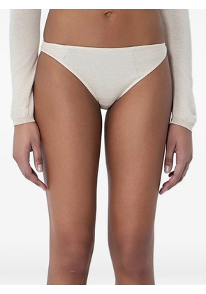 SKIN SERIES textured-knit briefs - Neutrals