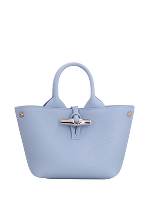 Longchamp large Le Roseau tote bag - Blue