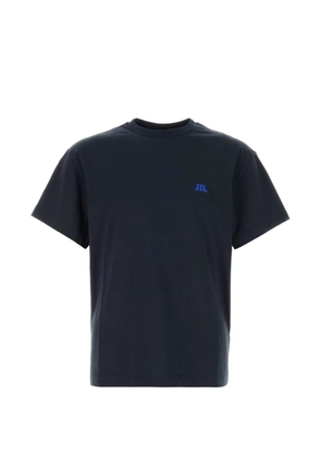 Jil Sander logo-embroidered T-shirt - Blue