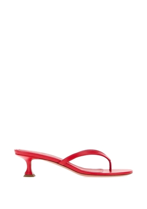 Amina Muaddi Juliette leather sandals - Red
