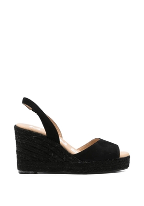 Manebi slingback wedge espadrilles - Black
