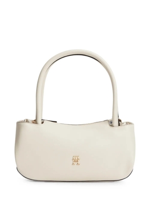Tommy Hilfiger monogram-plaque shoulder bag - Neutrals