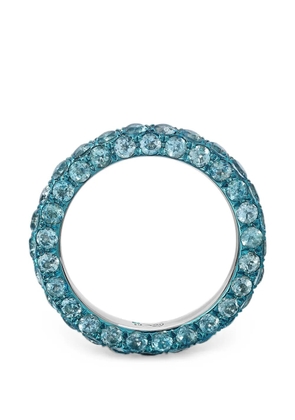 graziela three-sided blue topaz ring - Silver
