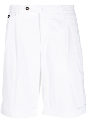 PT Torino off-centre button-fastening Bermuda shorts - White