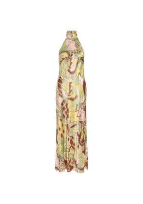 Rixo Maura abstract-print maxi dress - Pink