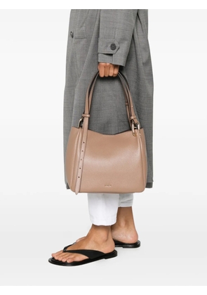 Furla Nuvola leather tote bag - Neutrals