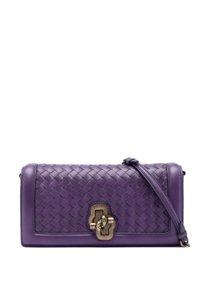 Bottega Veneta Pre-Owned 2012-2026 Nappa Intrecciato Olimpia Knot crossbody bag - Purple