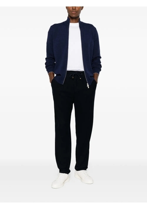 Brunello Cucinelli zip-up high-neck cardigan - Blue