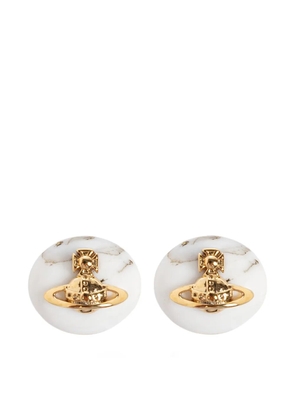 Vivienne Westwood Maude Orb marble-effect earrings - Gold