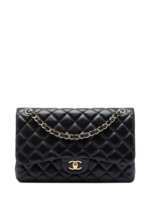 CHANEL Pre-Owned 2014 Jumbo Classic Lambskin Double Flap shoulder bag - Black