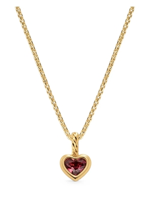 David Yurman rhodolite garnet heart amulet - Gold