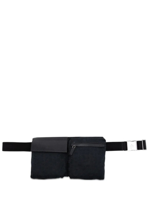 Gucci Pre-Owned 2016-2026 GG Canvas Double Pocket belt bag - Blue
