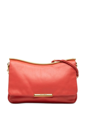 Miu Miu Pre-Owned 2010-2026 Nappa Frame Flap Chain crossbody bag - Orange