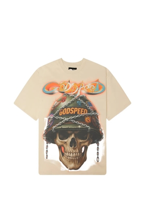 GODSPEED Badges of Honor graphic-print T-shirt - Neutrals