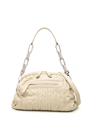 Christian Dior Pre-Owned 2011 Lambskin Cannage Delices satchel - Brown