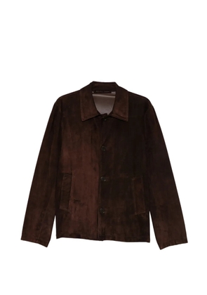 Salvatore Santoro suede button-up jacket - Brown