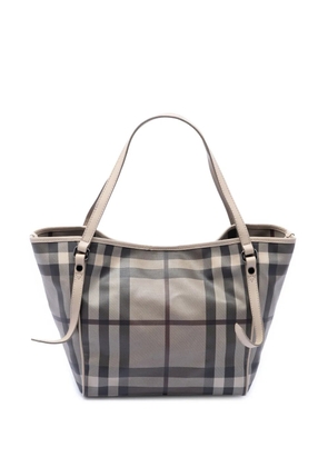 Burberry Pre-Owned 2000-2017 Small Smoke Check Coated Canvas Canterbury tote bag - Grey