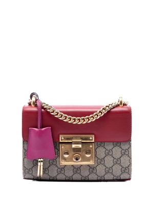Gucci Pre-Owned 2016-2026 Small GG Supreme Padlock crossbody bag - Neutrals