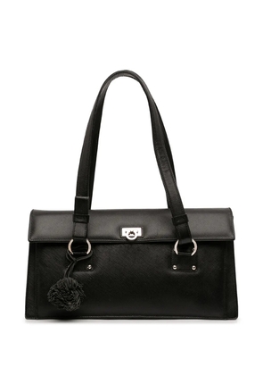 Ferragamo Pre-Owned 1990-2020 Leather Gancini shoulder bag - Black