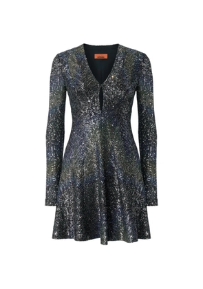 Missoni sequin-embellished V-neck dress - Black