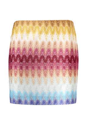 Missoni zigzag-knit skirt - Pink