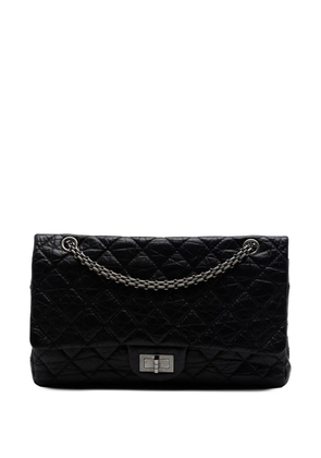 CHANEL Pre-Owned 2010-2011 Quilted Aged Calfskin Reissue 2.55 Double Flap 227 shoulder bag - Black