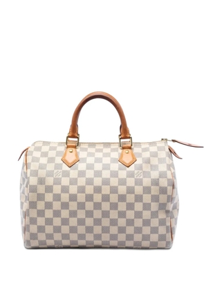 Louis Vuitton Pre-Owned 2015 Damier Azur Speedy 30 boston bag - White