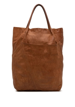 Marni Pre-Owned 2011 Leather Front Pocket tote bag - Brown