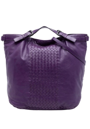 Bottega Veneta Pre-Owned 2012-2026 Intrecciato Trimmed Nappa satchel - Purple