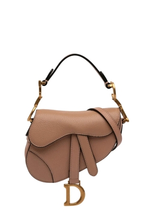 Christian Dior Pre-Owned 2021 Micro Goatskin Saddle Bag satchel - Brown