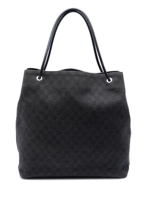 Gucci Pre-Owned 2016-2026 Large GG Denim Gifford tote bag - Grey