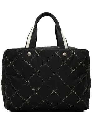CHANEL Pre-Owned 1997-1999 Old Travel Line Nylon handbag - Black