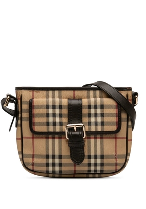 Burberry Pre-Owned 2000-2017 Haymarket Check Coated Canvas crossbody bag - Neutrals