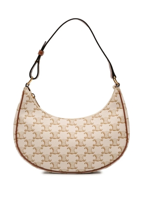 Celine Pre-Owned 2021 Triomphe Coated Canvas Ava shoulder bag - Brown
