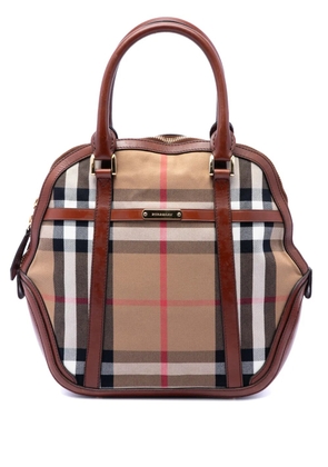Burberry Pre-Owned 2000-2017 Medium House Check Canvas Bridle Orchard handbag - Brown